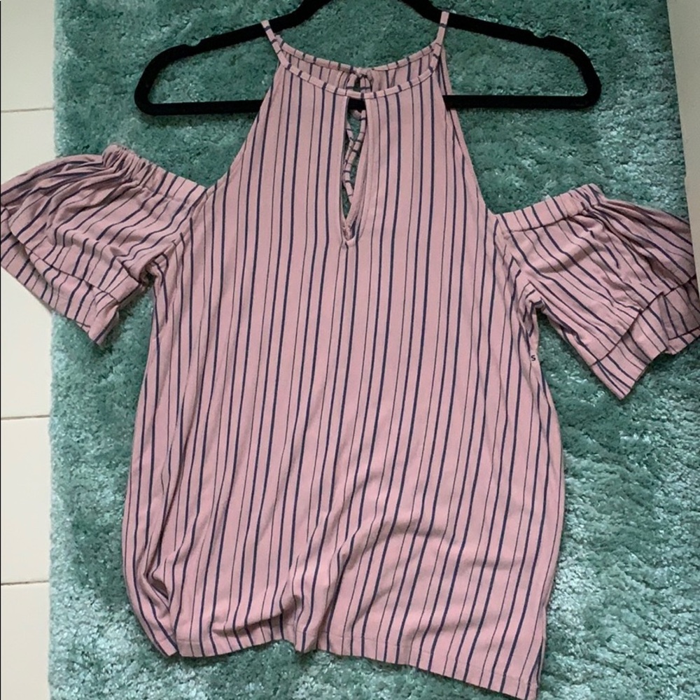 Open shoulder tank top